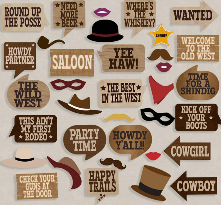 Top 10 Best Western Photo Booth Props for Rustic Charm and Fun ...