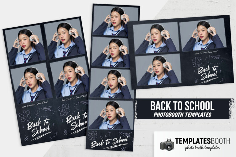 Back to School Blackboard Photo Booth Template