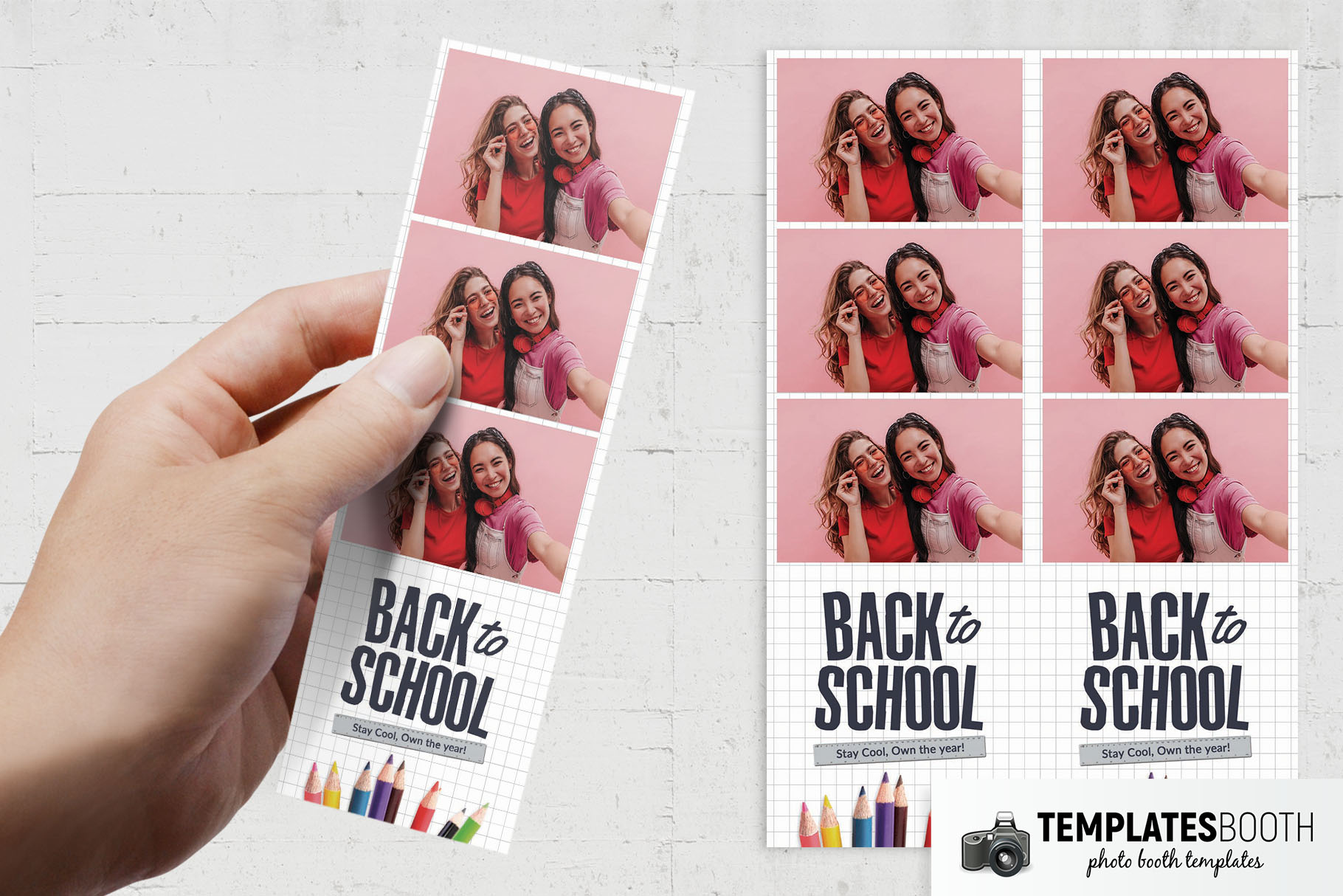 Kid's Back to School Photo Booth Template