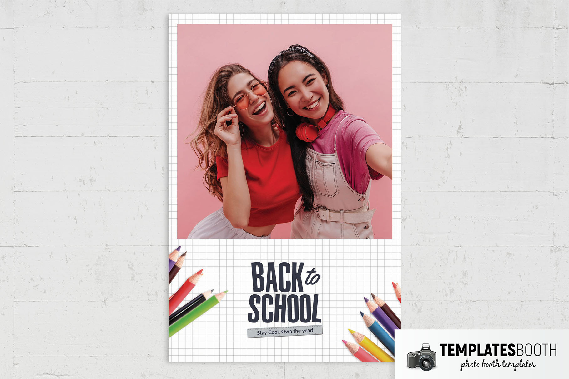Kid's Back to School Photo Booth Template