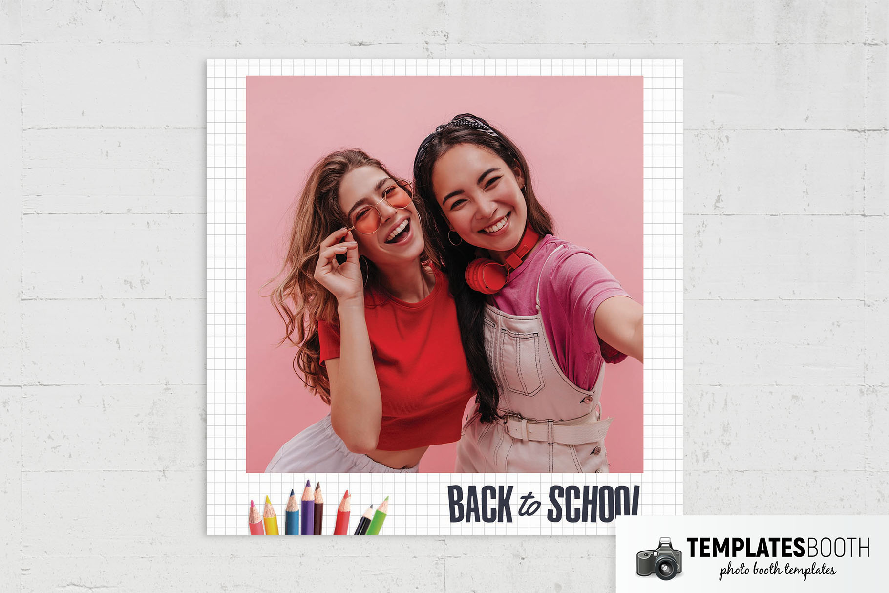 Kid's Back to School Photo Booth Template