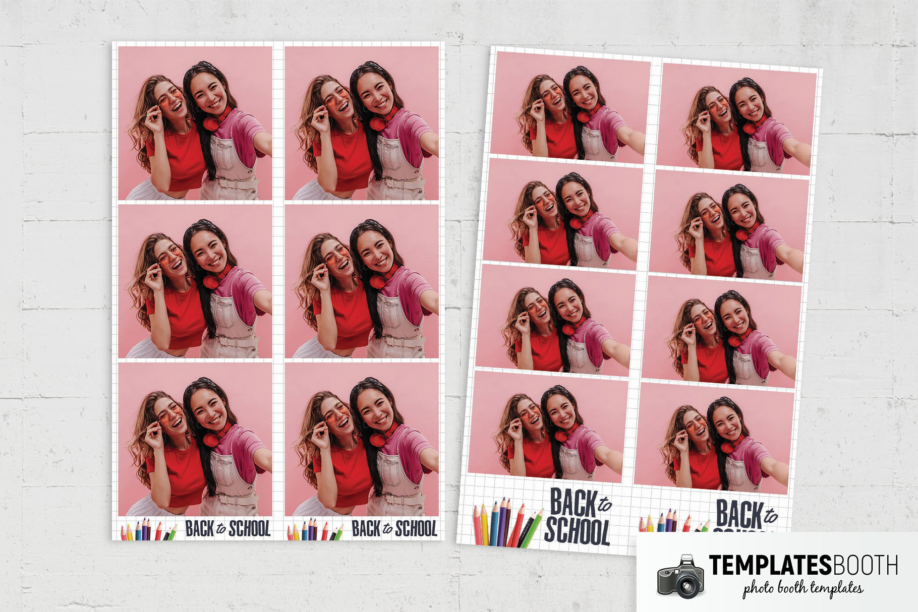 Kid's Back to School Photo Booth Template