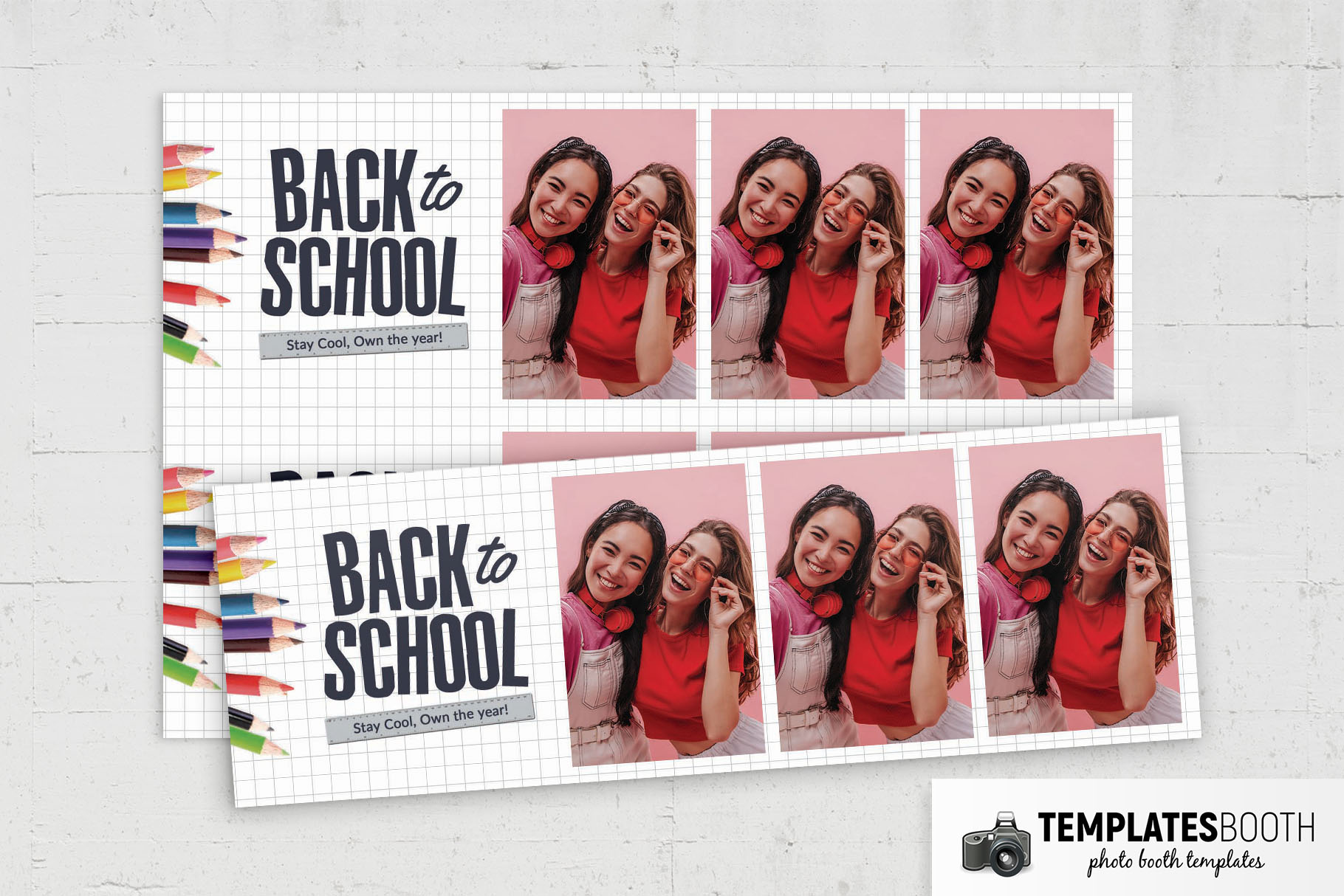 Kid's Back to School Photo Booth Template