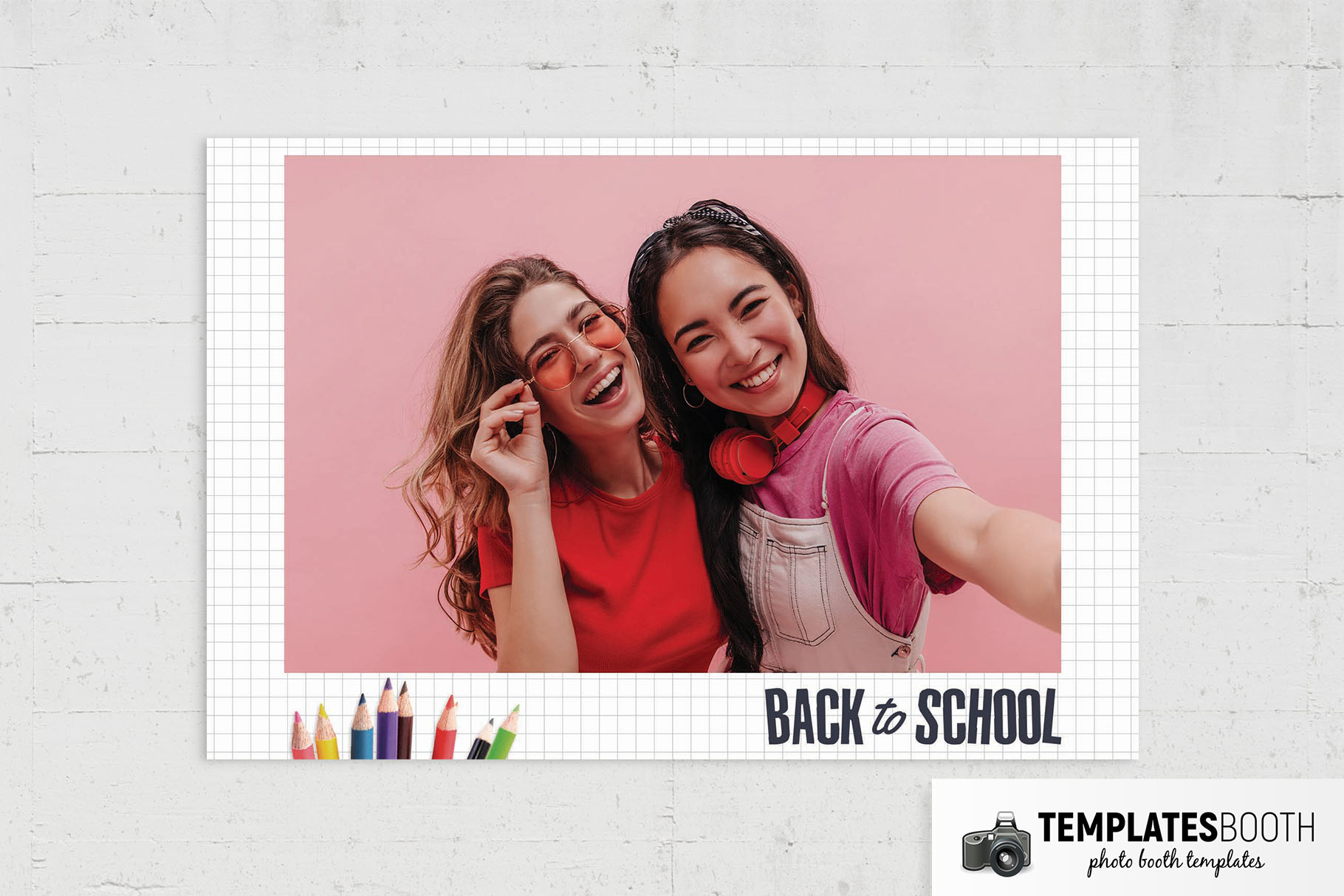 Kid's Back to School Photo Booth Template