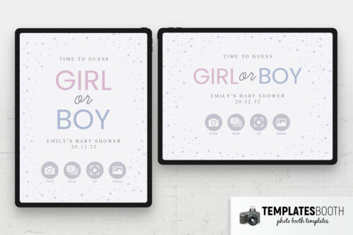 Minimal Baby Shower Photo Booth Template - TemplatesBooth
