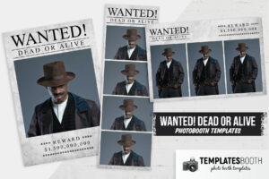 Minimal Wanted Photo Booth Template