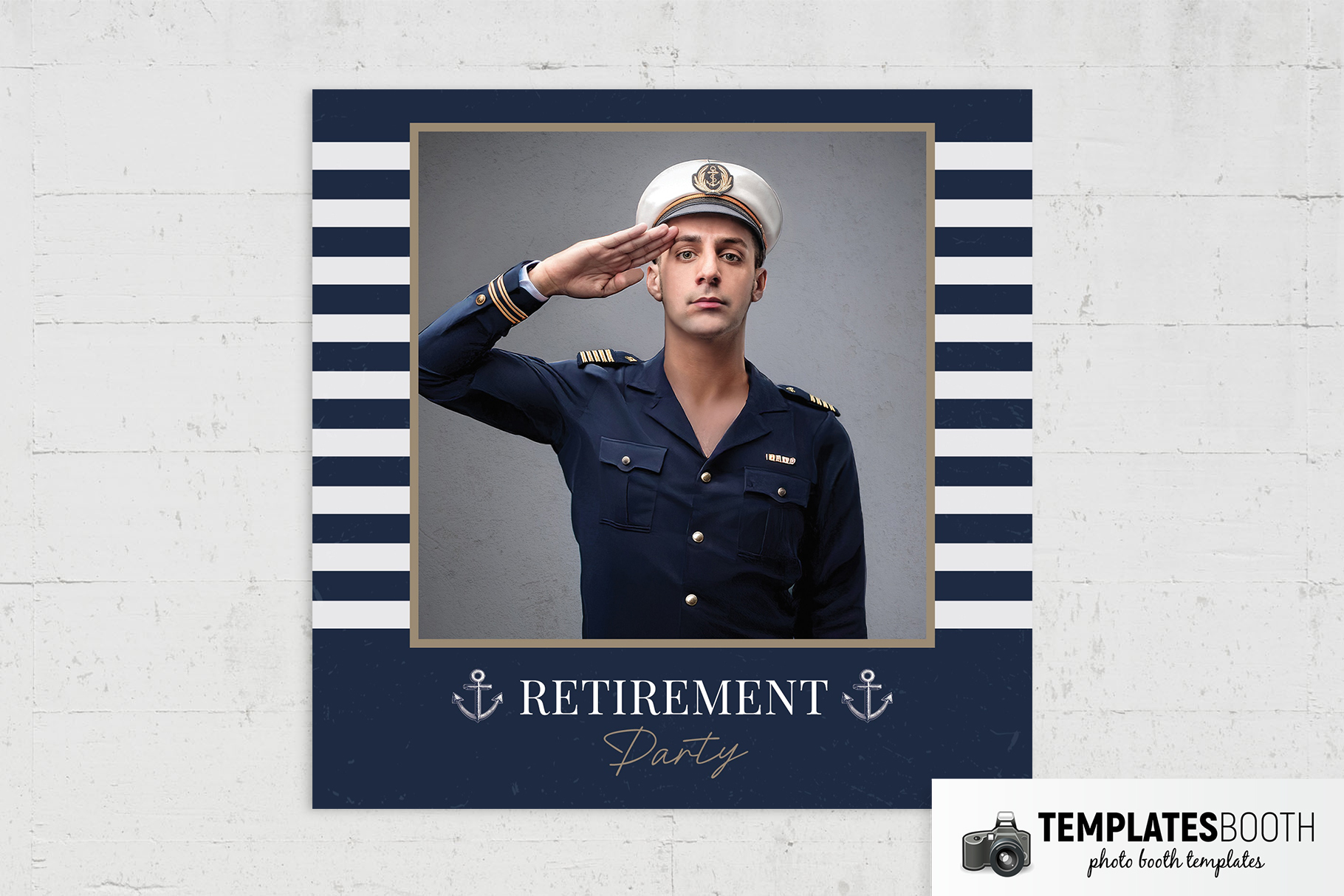 Navy Photo Booth Template