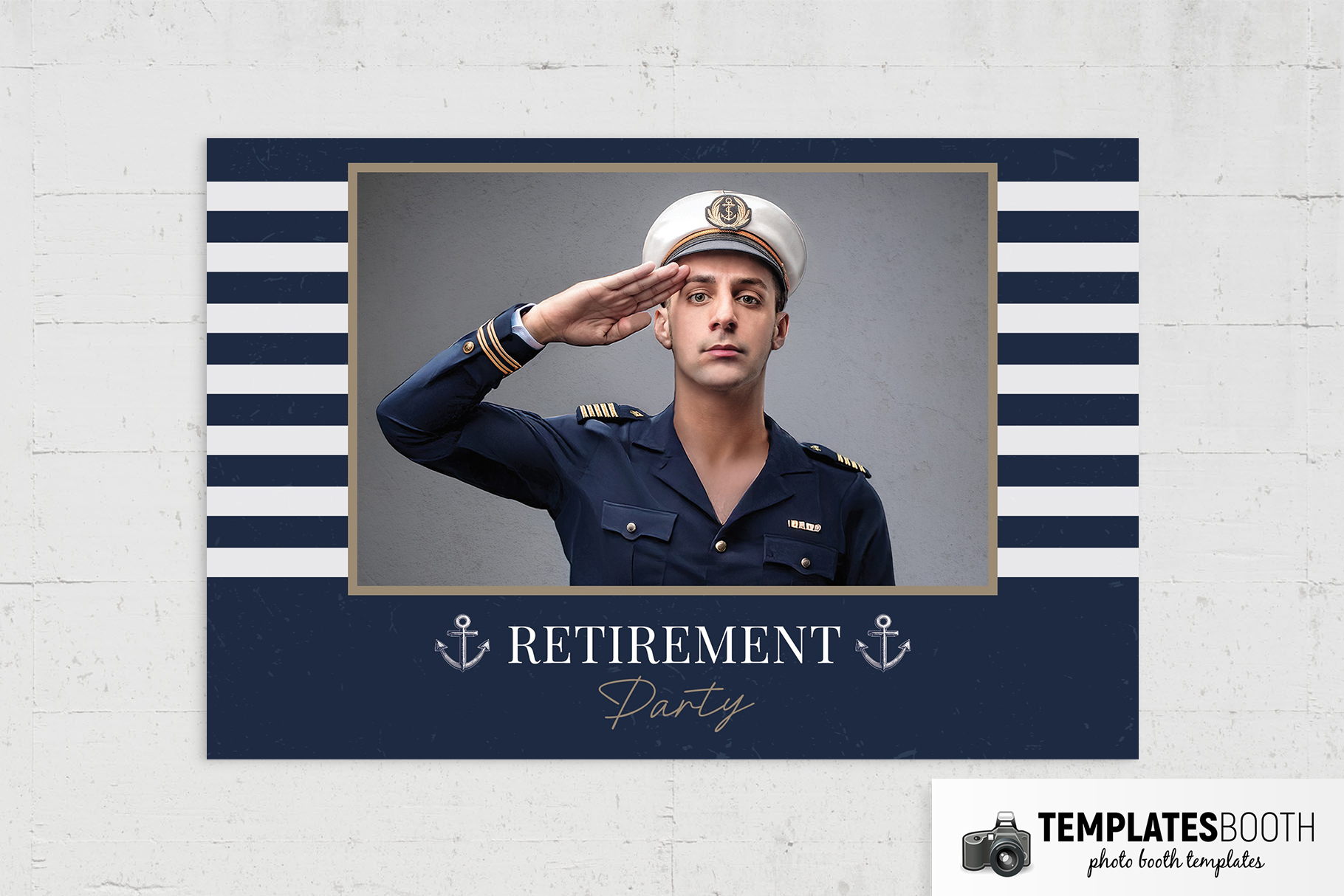 Navy Photo Booth Template