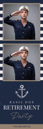 Modèle marine pour photobooth