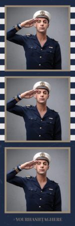 Modèle marine pour photobooth