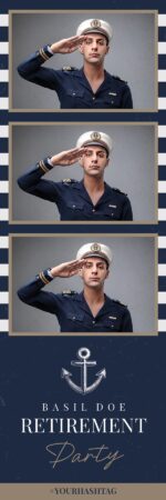 Modèle marine pour photobooth