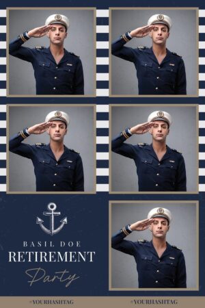 Modèle marine pour photobooth