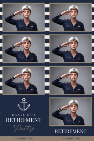 Modèle marine pour photobooth