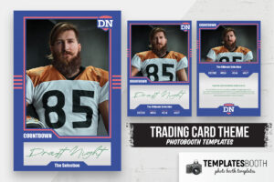 Draft Night Trading Card Photo Booth Template