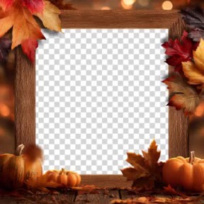 Modèle de cadre Thanksgiving pour photobooth
