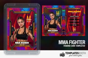 MMA Fighter Trading Card Photo Booth