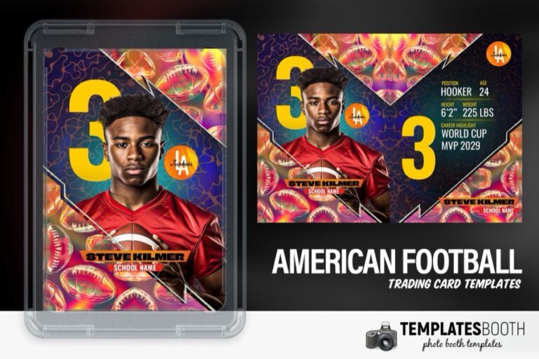 American Football Trading Card Photo Booth