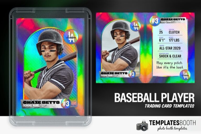 Baseball Trading Card Photo Booth