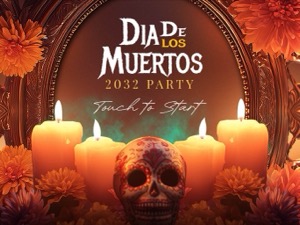 Dia De Los Muertos Fotobox-Vorlage