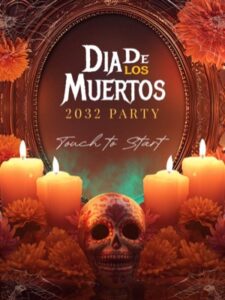 Dia De Los Muertos Fotobox-Vorlage