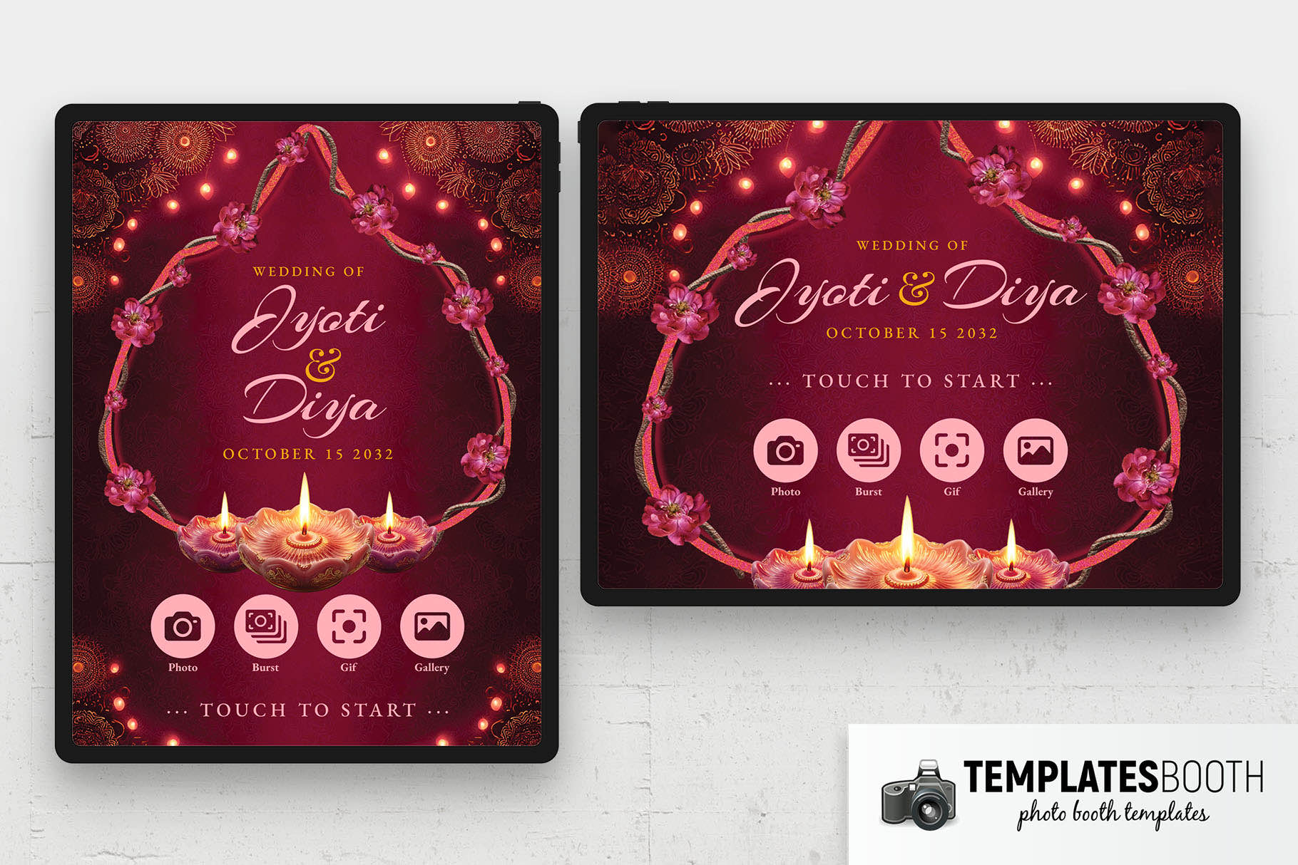Diwali Photo Booth Welcome Screen