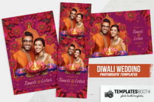 Floral Diwali Wedding Photo Booth
