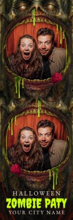 Modèle Halloween Zombie pour photobooth – Bande photo 2x6