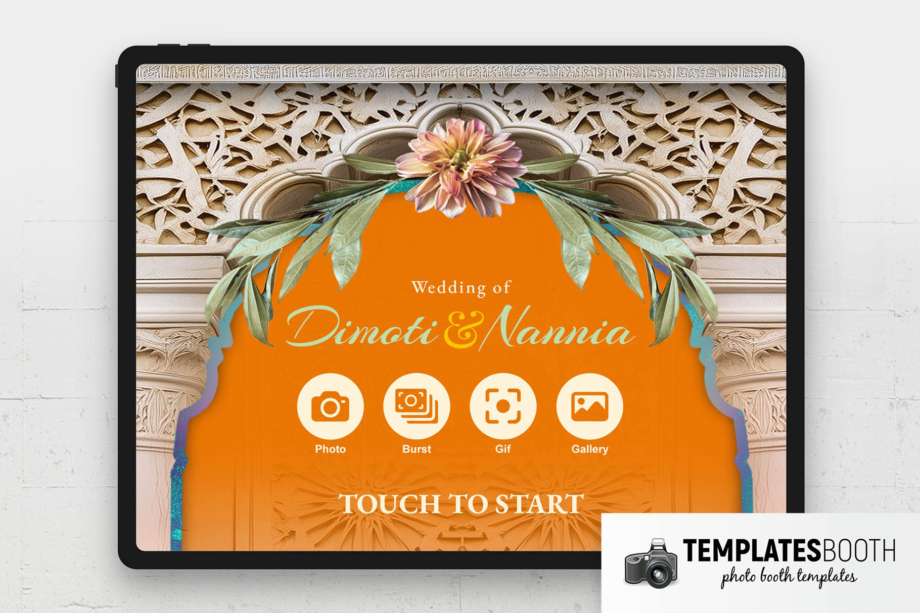 Indian Wedding Photo Booth Welcome Screen
