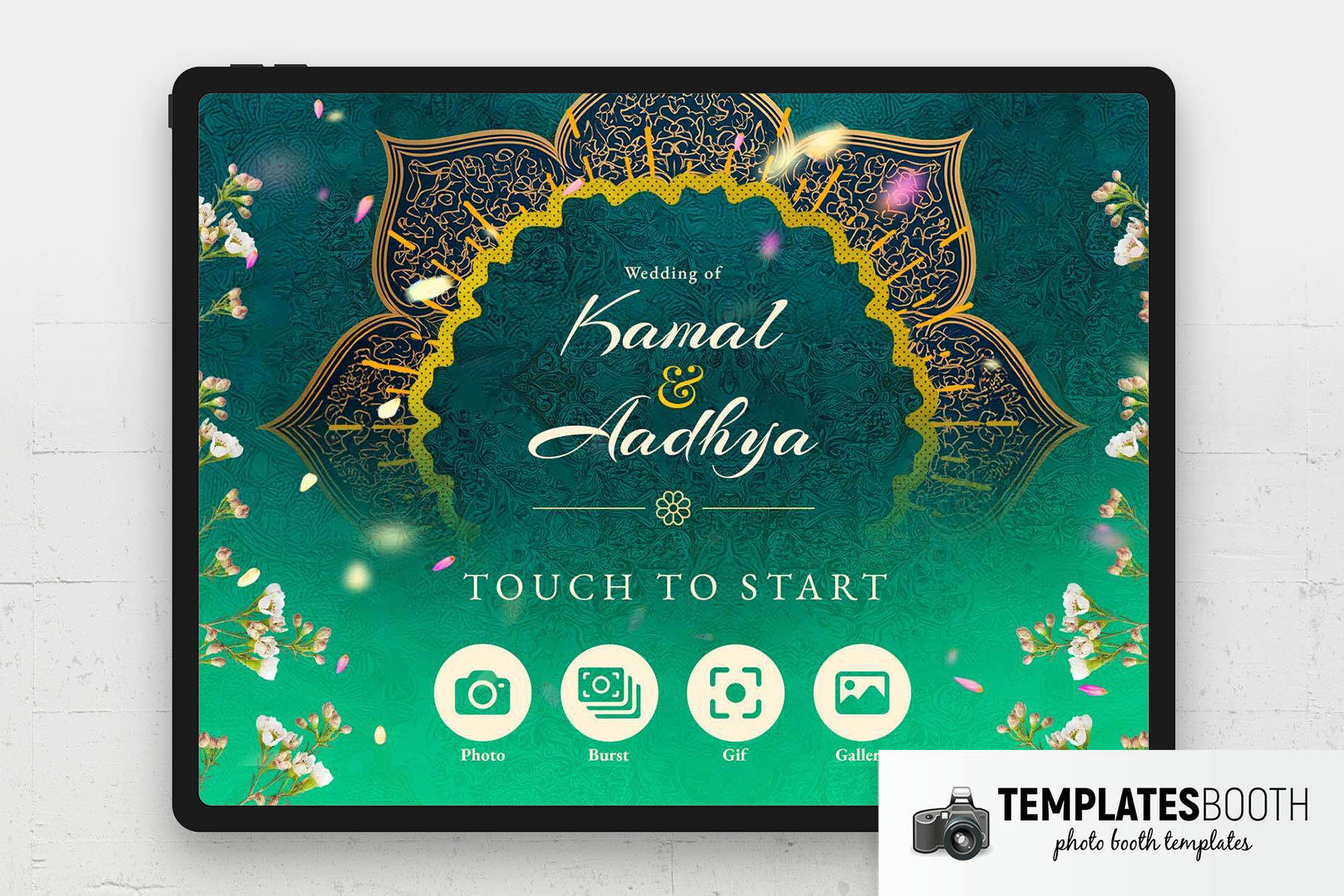 Indian Wedding Photo Booth Welcome Screen