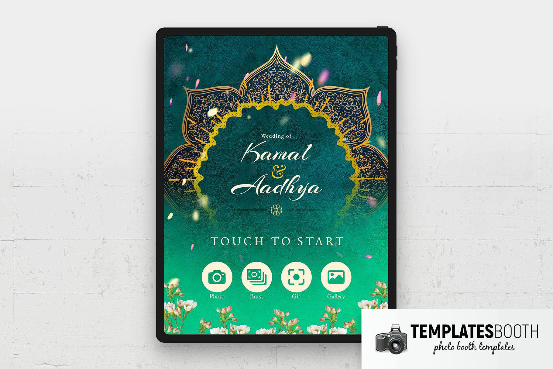 Indian Wedding Photo Booth Welcome Screen