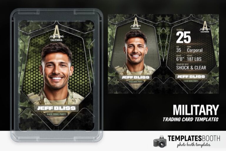 Military Trading Card Photo Booth