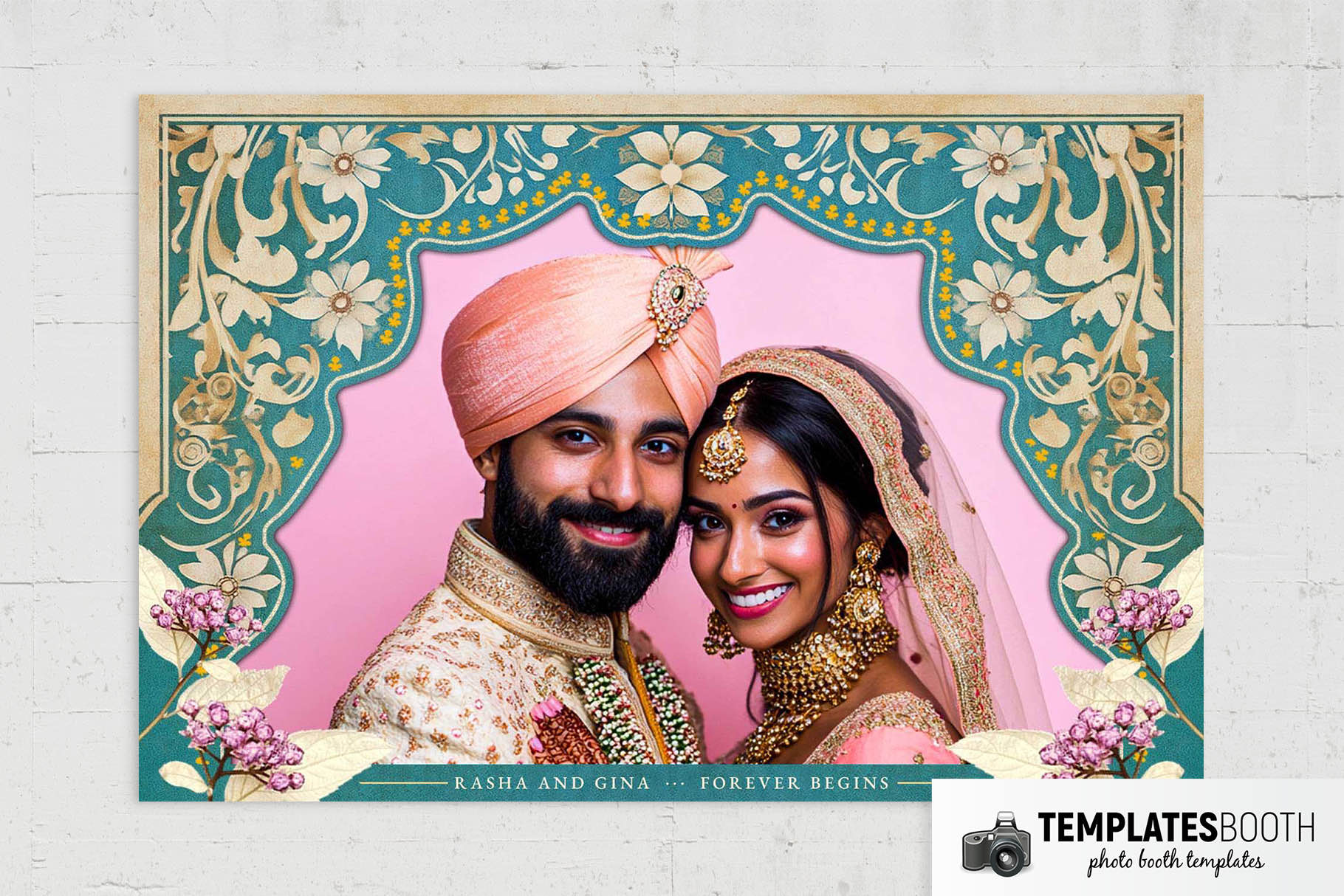 Ornate Indian Wedding Photo Booth
