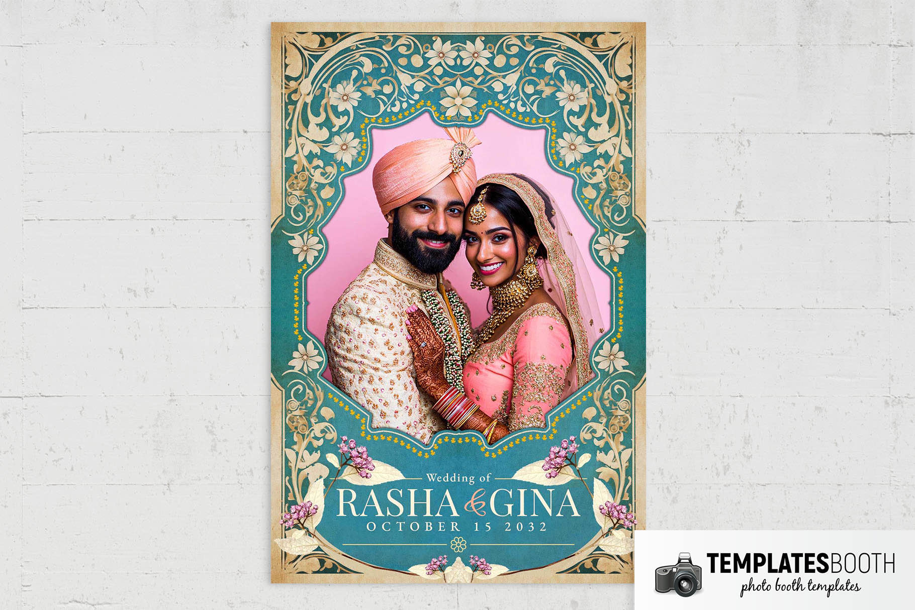 Ornate Indian Wedding Photo Booth