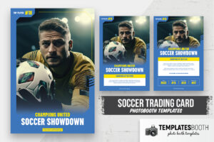 Soccer Trading Card Photo Booth Template