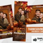 Modèle de cadre Thanksgiving pour photobooth