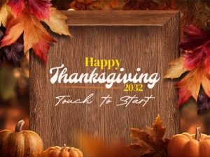 Modèle de cadre Thanksgiving pour photobooth