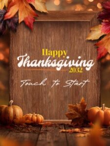 Modèle de cadre Thanksgiving pour photobooth
