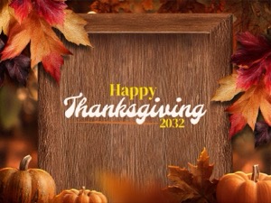 Modèle de cadre Thanksgiving pour photobooth