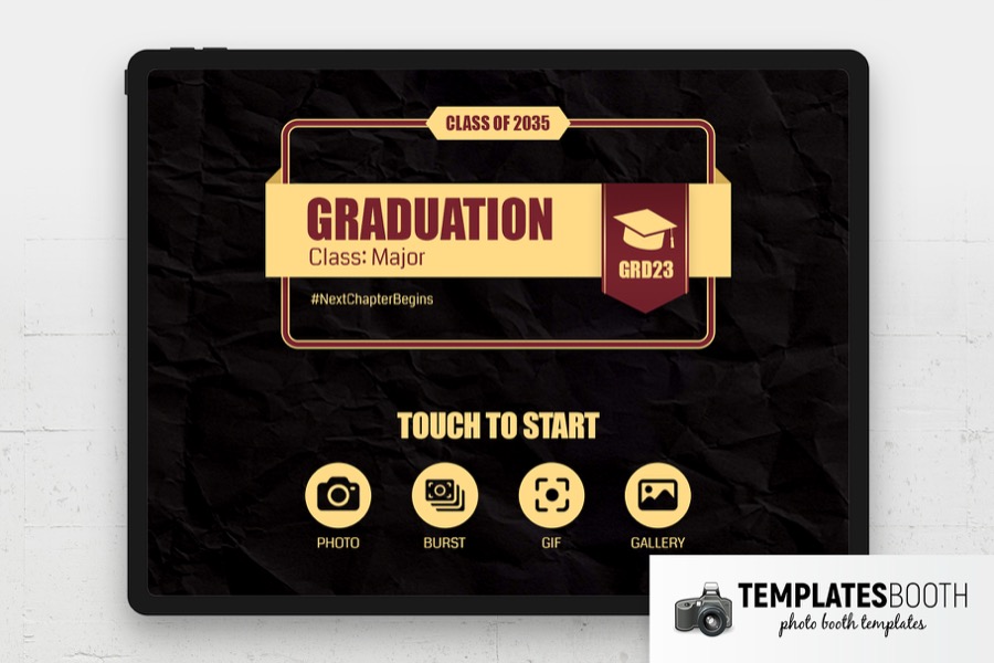 Free Graduation Photo Booth Welcome Screen