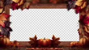Modèle de cadre Thanksgiving pour photobooth
