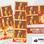 Modèle Feuilles d’automne pour photobooth