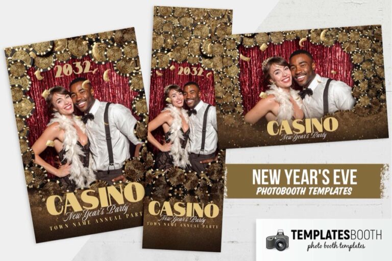 Casino Chips Photo Booth Template