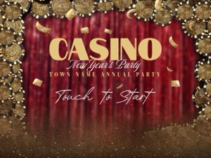 Casino Chips Photo Booth Template – Welcome Screens