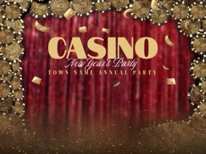 Casino Chips Photo Booth Template – Welcome Screens