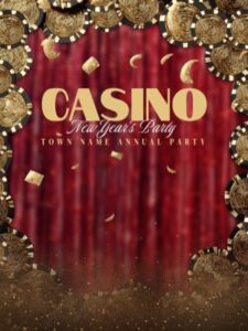 Casino Chips Photo Booth Template – Welcome Screens