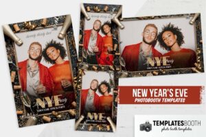 Champagne Party Photo Booth Template