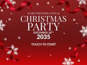 Christmas Snowflakes Photo Booth Template – Welcome Screens