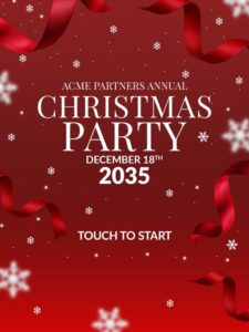 Christmas Snowflakes Photo Booth Template – Welcome Screens