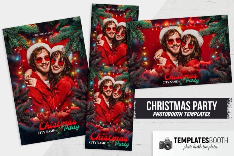 Christmas Tree Photo Booth Template