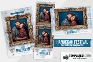 Hanukkah Photo Booth Template